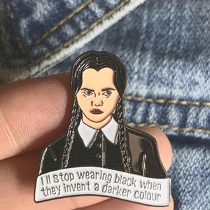 2/$15 Wednesday Addams Enamel Pin